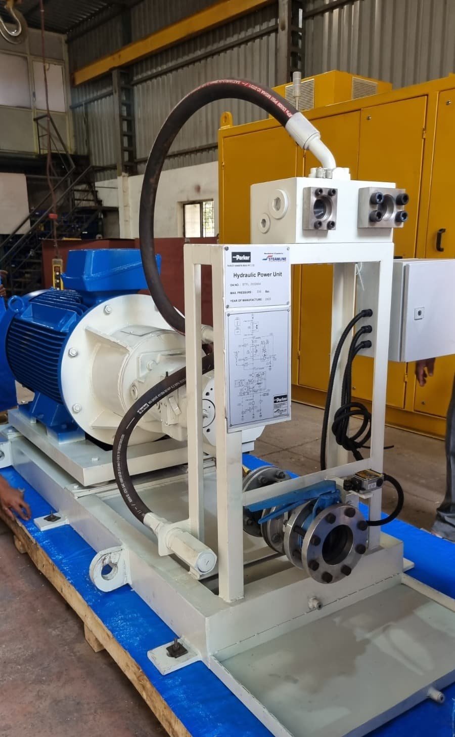 Hydraulic power unit shop floor